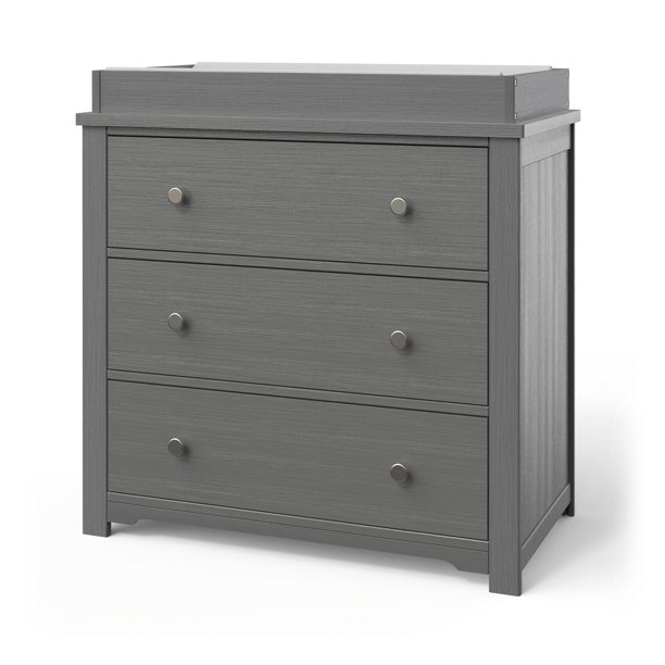 Forever Eclectic Harmony 3Drawer Dresser with Changing Table Topper