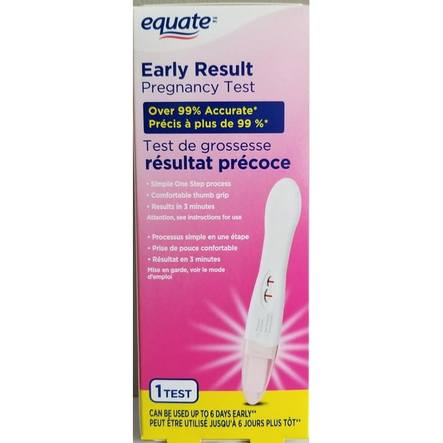 Equate Early Result Pregnancy Test 1ct, Result in 3 Minutes