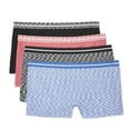 thumbnail image 3 of No Boundaries Women's Seamless Boy Shorts 4-Pack, 3 of 3
