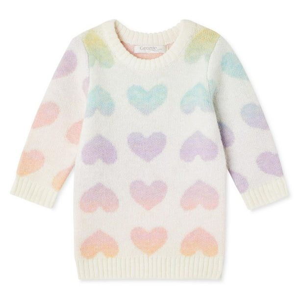 Baby Girls' Heart Sweater Dress Walmart.ca
