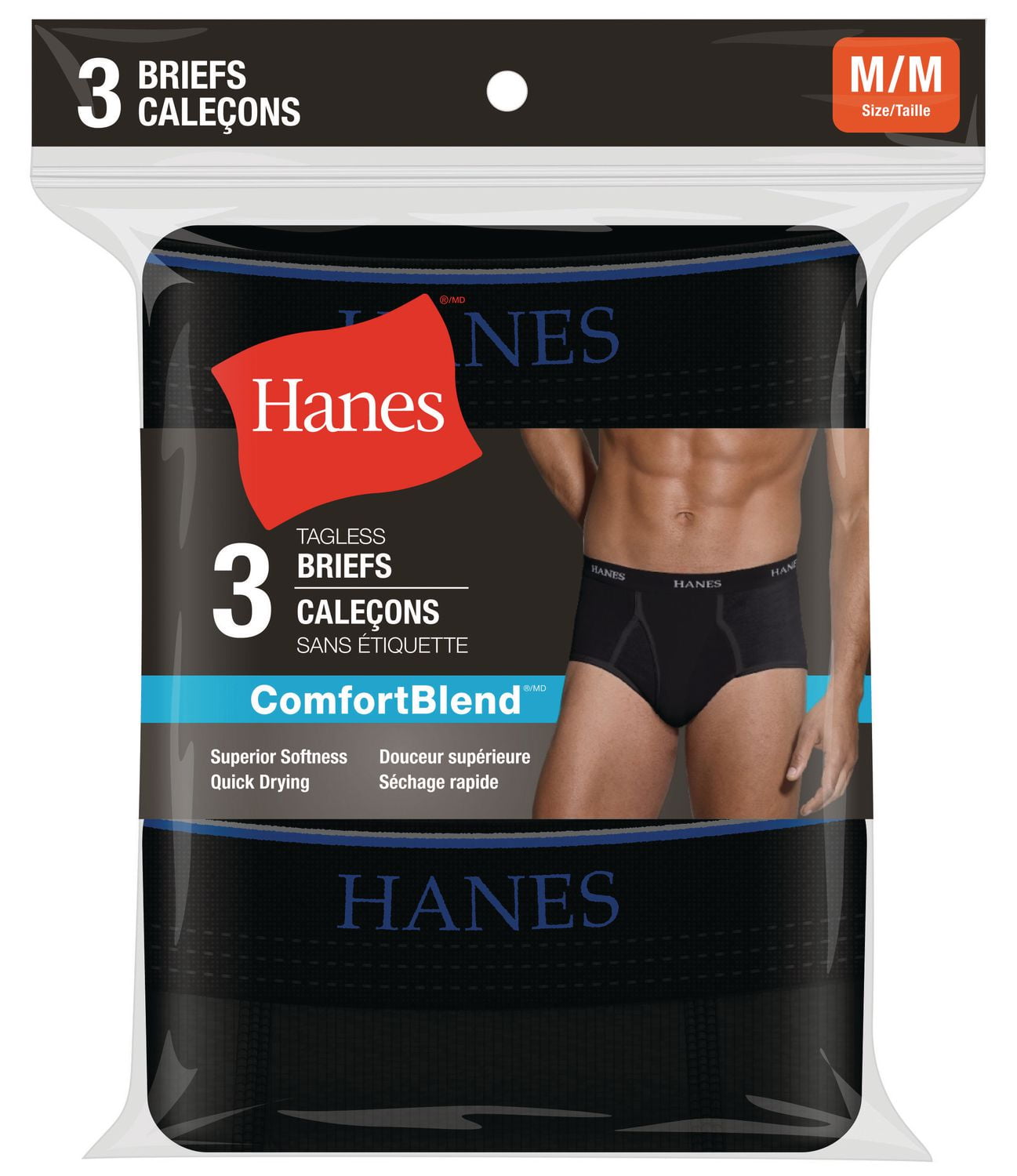 Hanes Emballage de 3 ComfortBlend Caleçons