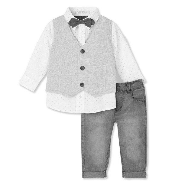 baby Boys' Denim Vest Set Walmart.ca