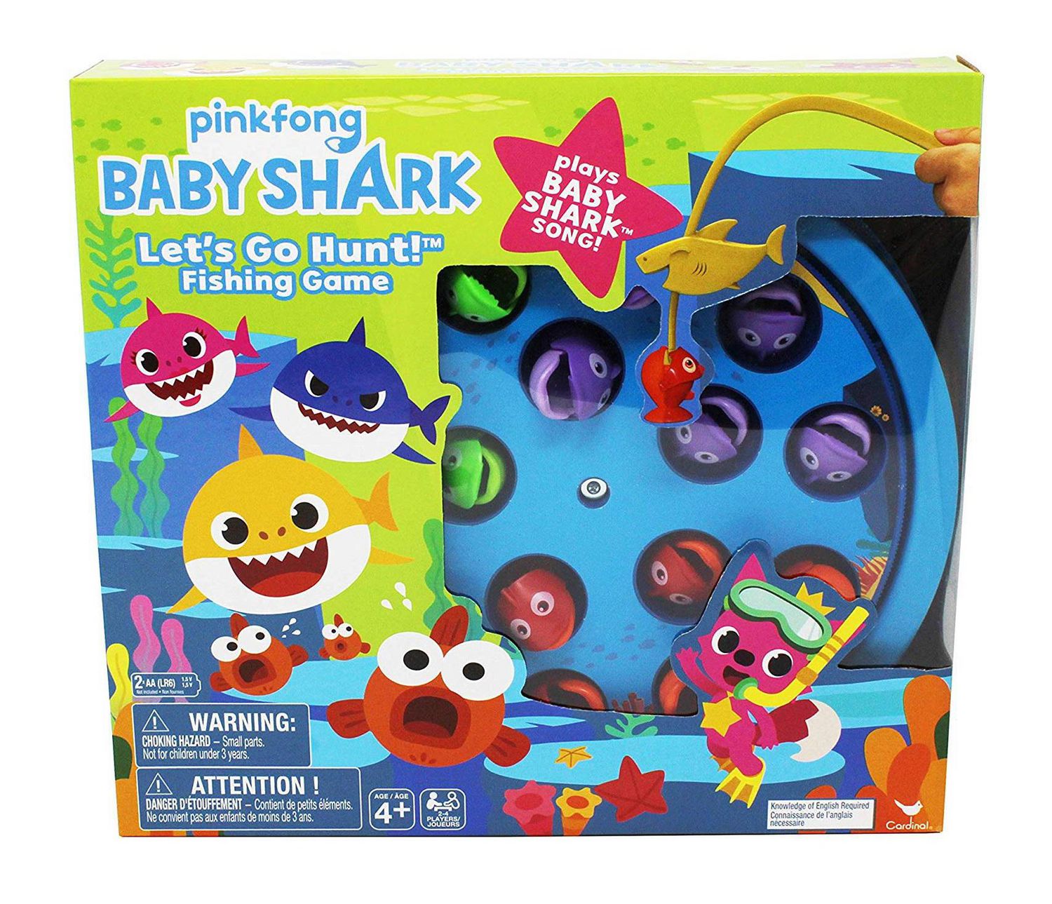 Pinkfong Baby Shark Let's Go Hunt Fishing Game - Plays the Baby