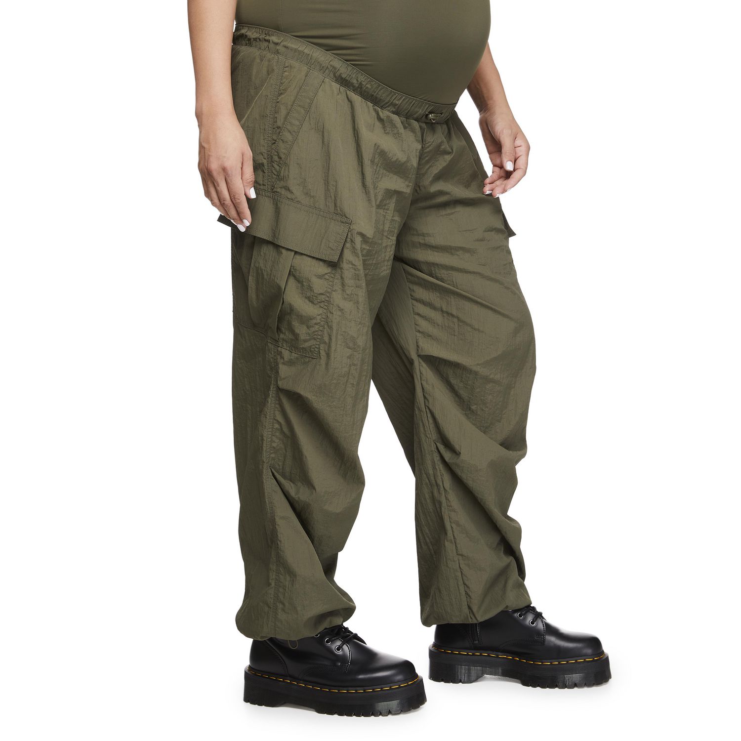 Paisley Sky Maternity OTB Parachute Cargo Pant