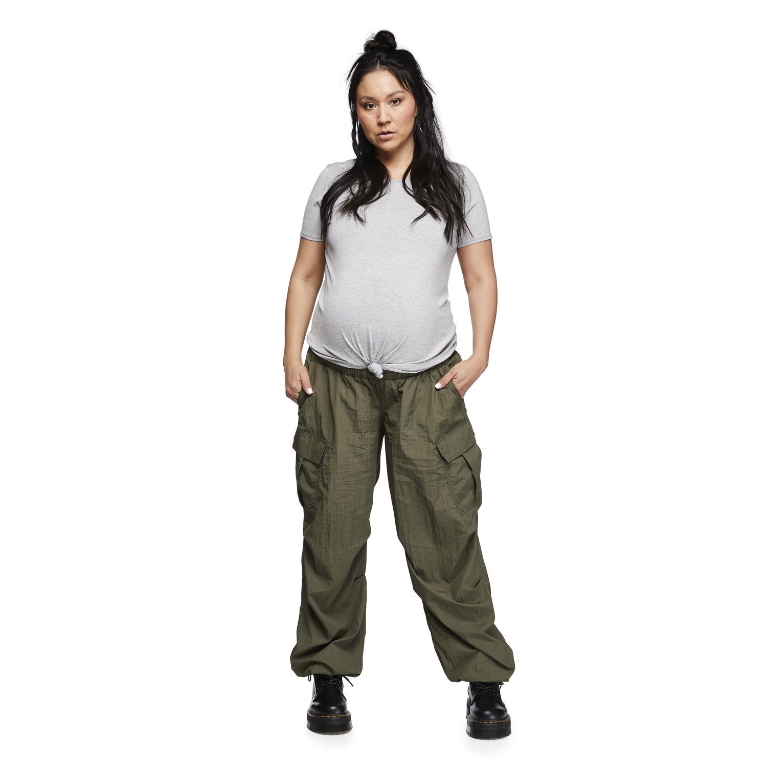 Paisley Sky Maternity OTB Parachute Cargo Pant