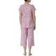 Pyjama à manches courtes pour George pour femmes à encolure en V – image 2 sur 3