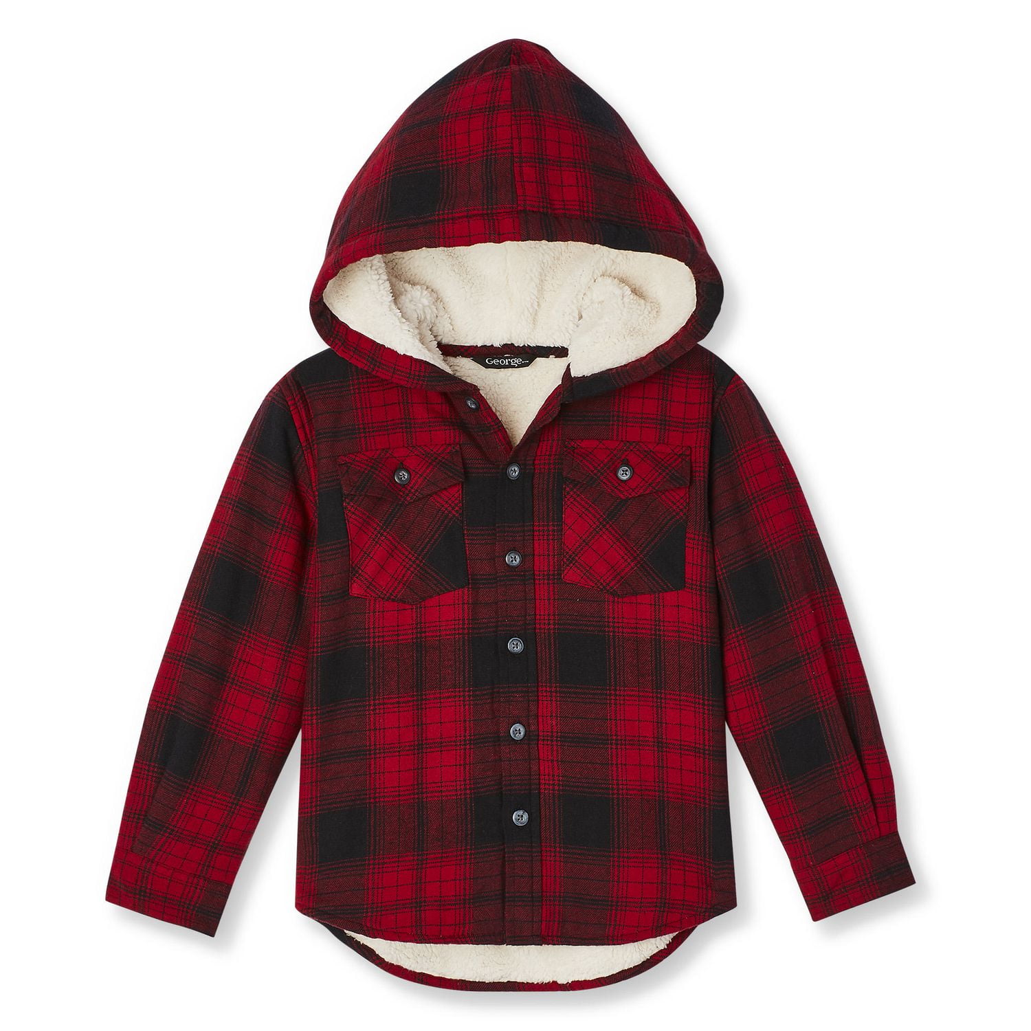 sherpa lined flannel walmart