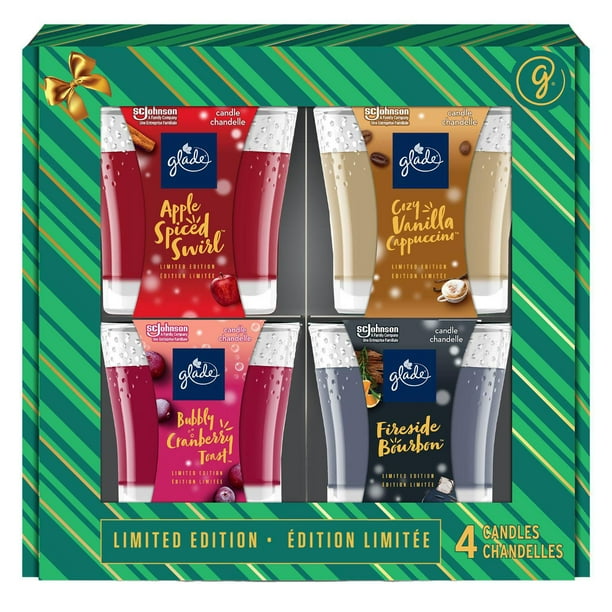 Glade® Scented Candle Air Freshener, Small Jar Candle Mix Pack, 4