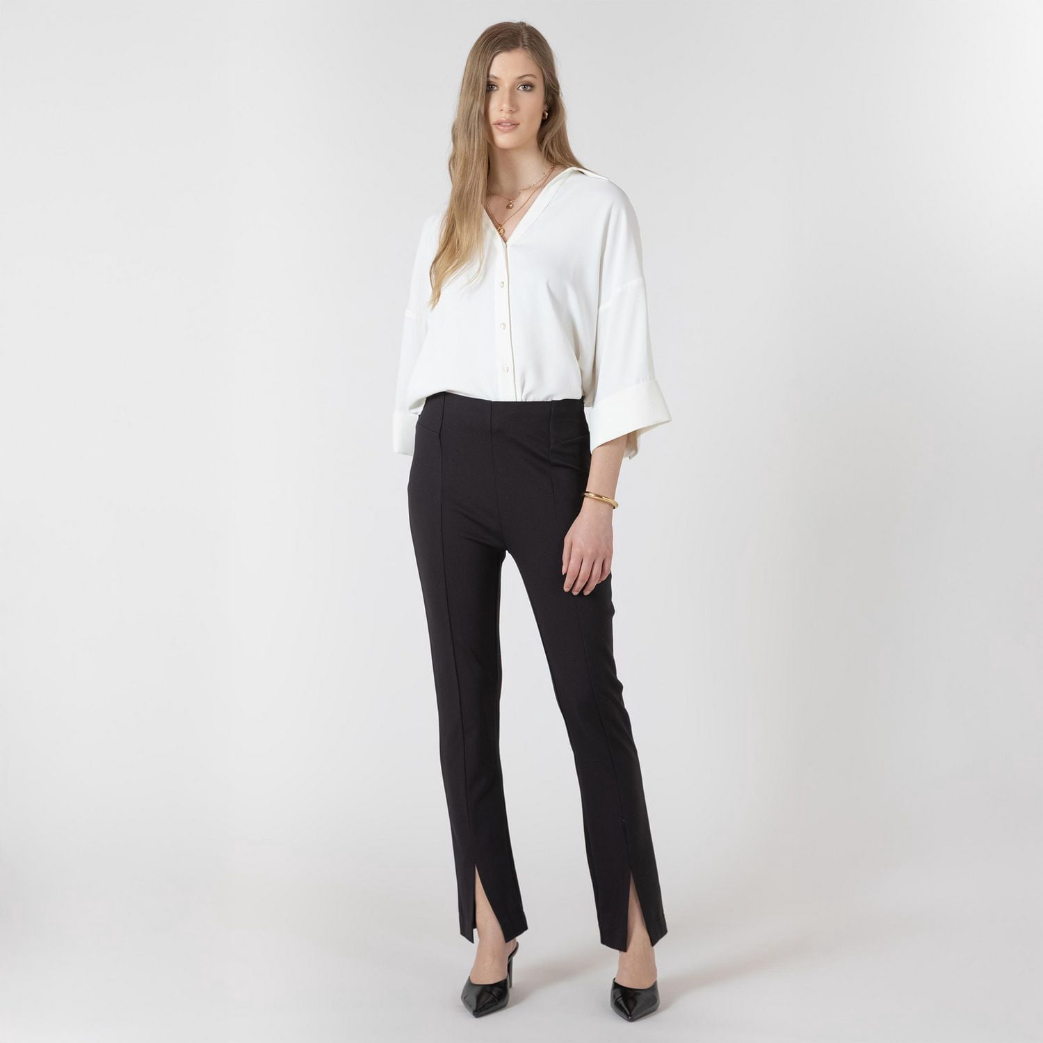 Devoted, Split Hem Slim Pant, Sizes XS-XL