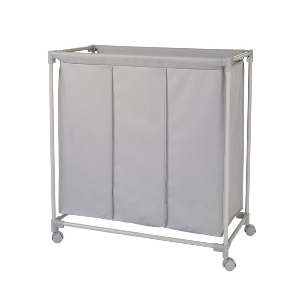 neatfreak! Rolling Triple Laundry Sorter with EVERFRESH® Odor Control