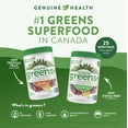 thumbnail image 2 of Genuine Health Original Greens+ Superfood Greens Powder unsweetened natural flavour 25 servings, 208gr, 2 of 5