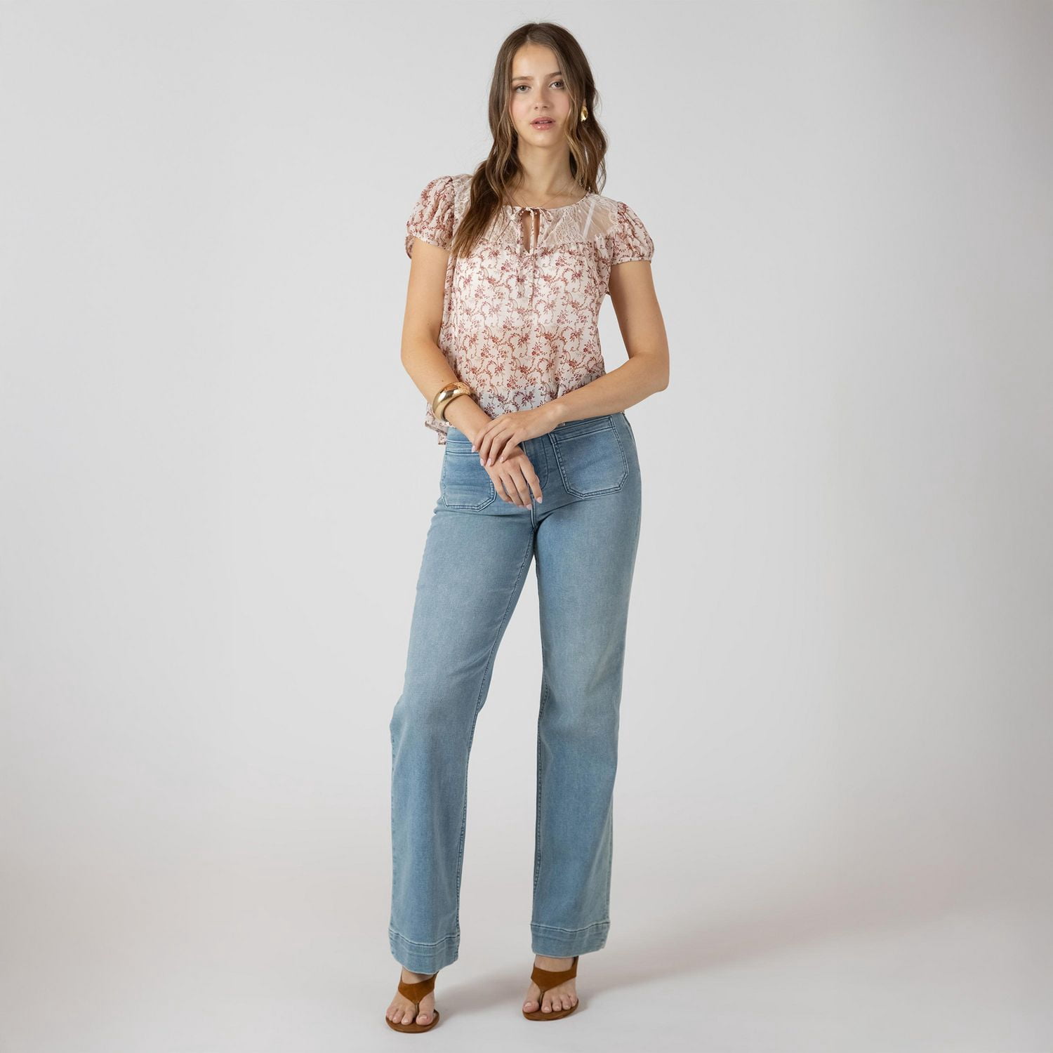 Devoted,Tie Front Top