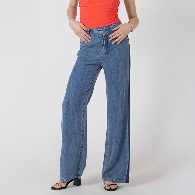 Devoted, Wide Leg Denim Trouser Sizes XS-XL