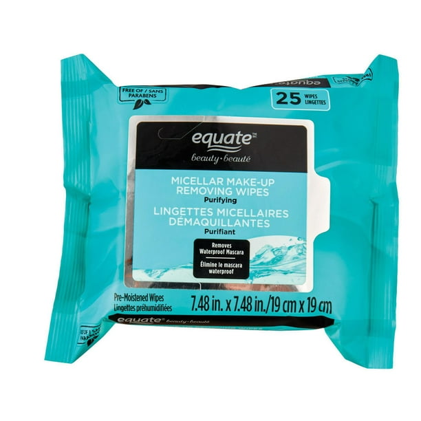 Equate Beauty Micellar Makeup Removing Wipes 25ct, 25 wipes Walmart.ca