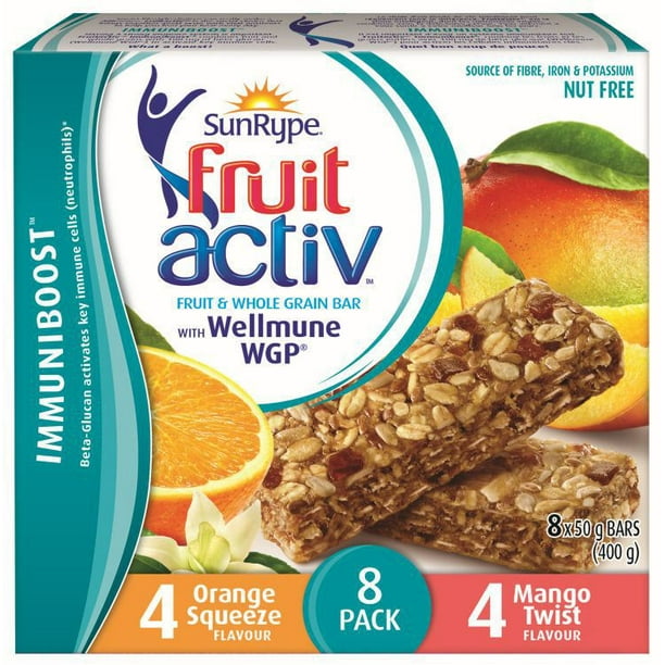 SunRype Fruit Activ Variety Pack Bars, 8 x 50g Walmart.ca
