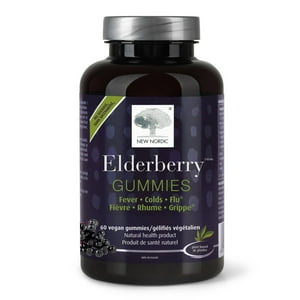 New Nordic, Elderberry™ Gummies, 60 count, Berry Flavour, Immune Support Supplement