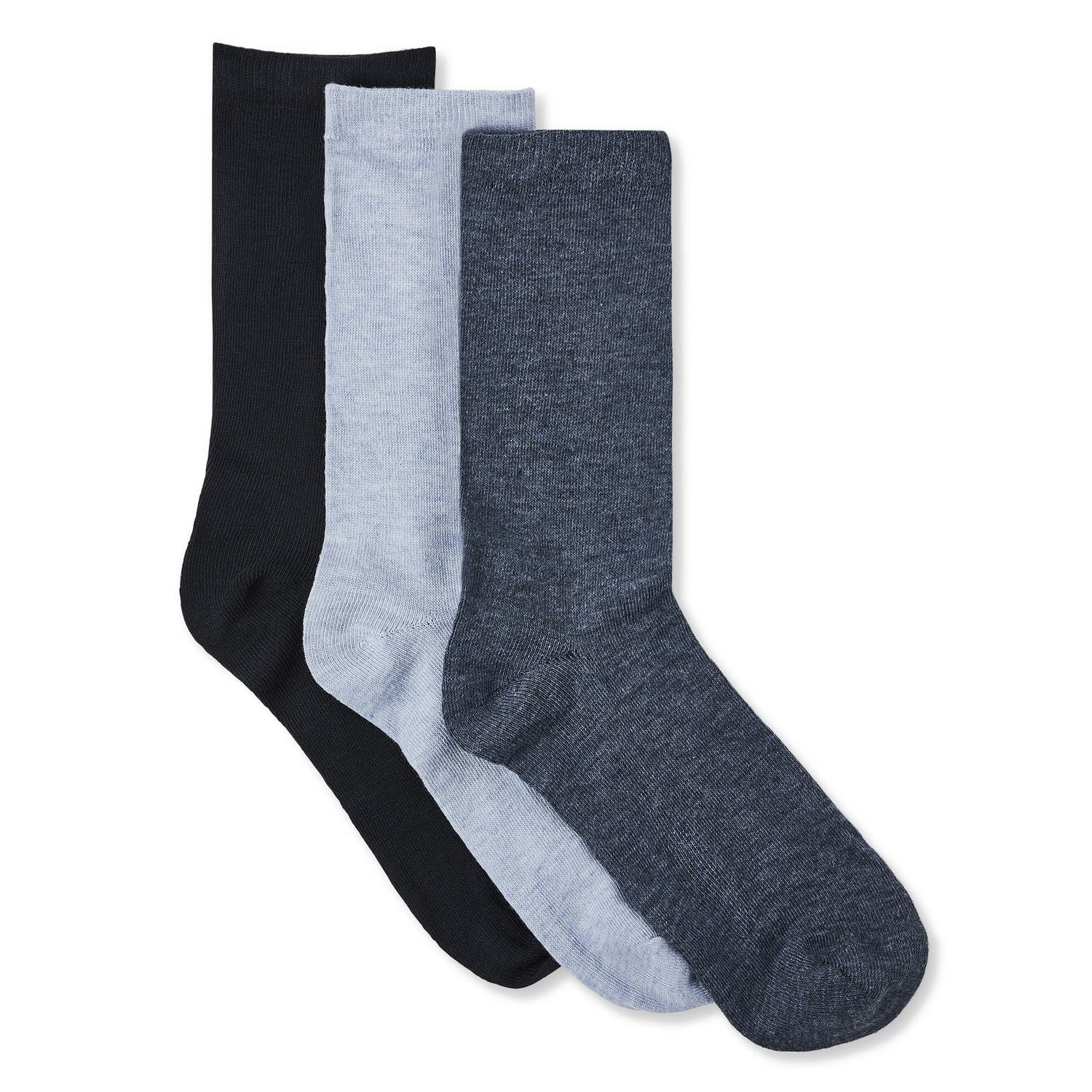 Mi-chaussettes George pour femmes en paq. de 3 paires Pointures 4-10