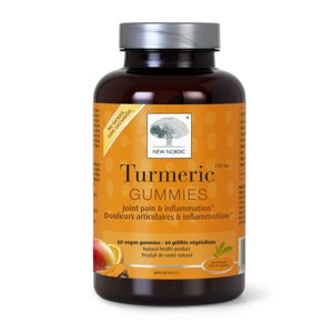 New Nordic, Turmeric™ Gummies, 60 count, Mango/Orange Flavour, Joint Health and Anti-Inflammation Supplement