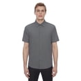 thumbnail image 1 of Dark Black Men's 4 Way Stretch s/s button down shirt, 1 of 6