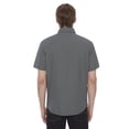 thumbnail image 3 of Dark Black Men's 4 Way Stretch s/s button down shirt, 3 of 6