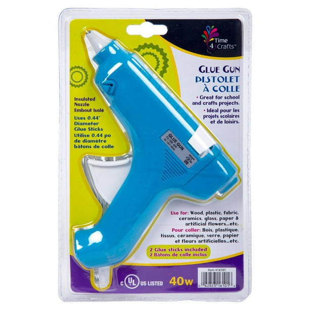 Time 4 Crafts 40-W Hot Melt Craft Glue Gun with Glue Stick Set