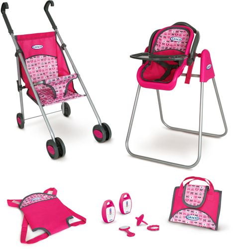 Graco doll hotsell stroller set