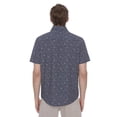 thumbnail image 3 of Dark Black Men's 4 Way Stretch s/s button down shirt, 3 of 6