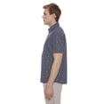 thumbnail image 4 of Dark Black Men's 4 Way Stretch s/s button down shirt, 4 of 6