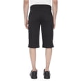 thumbnail image 3 of Dark Black Men's Belted Cargo Capri Short, 3 of 6