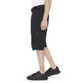 thumbnail image 4 of Dark Black Men's Belted Cargo Capri Short, 4 of 6