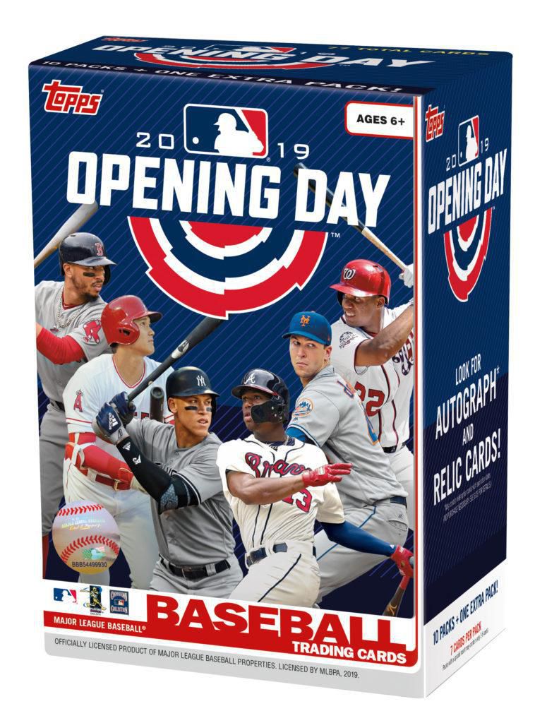 19 Topps Opening Day Baseball Value Box (fr) Recherchez des autographes
