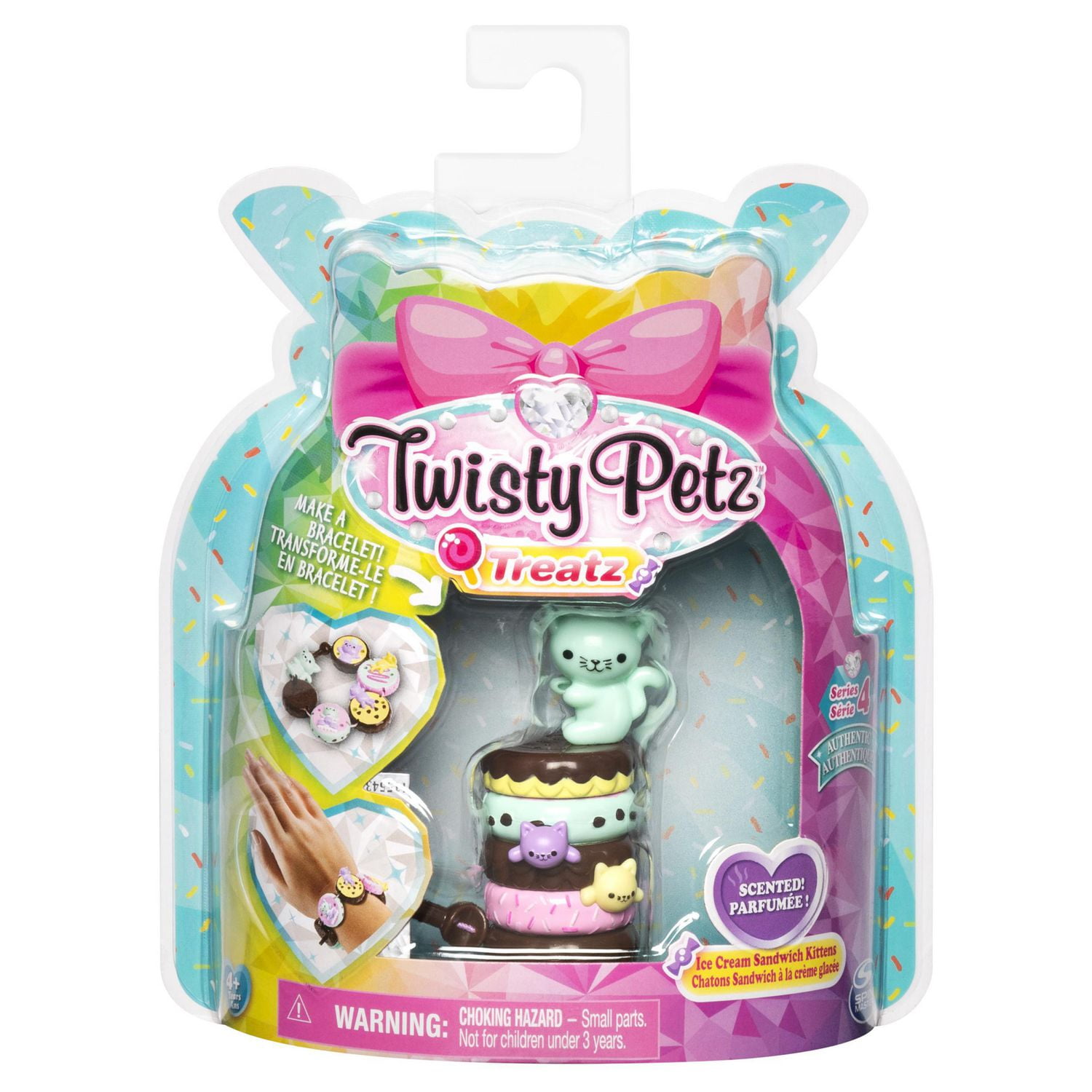 Twisty Petz Treatz, Ice Cream Sandwich Kittens Scented Stackable