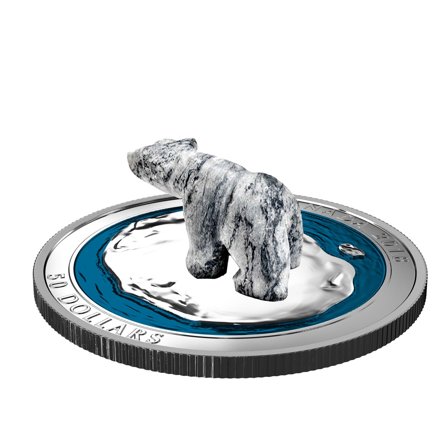 Polar Bear Soapstone Sculpture Royal Canadian Mint 5 Oz
