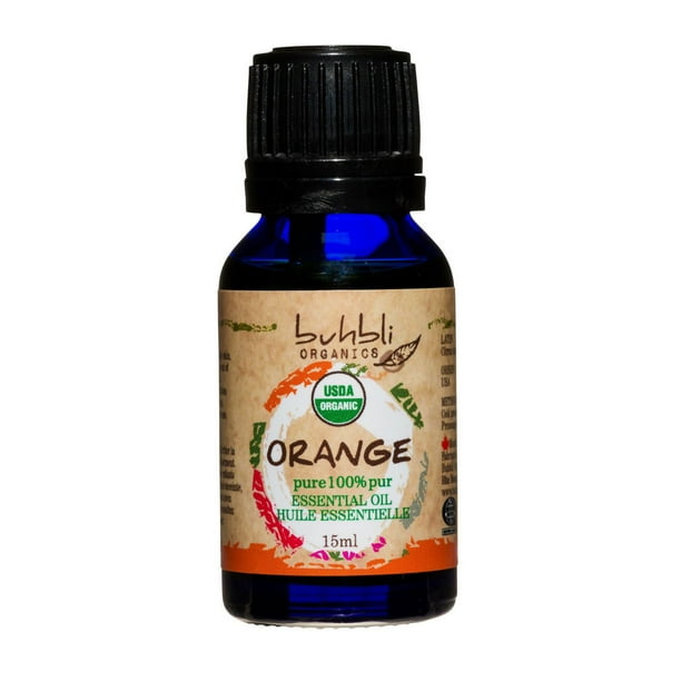 Huile essentielle à l'orange Buhbli Organics Certifié biologique