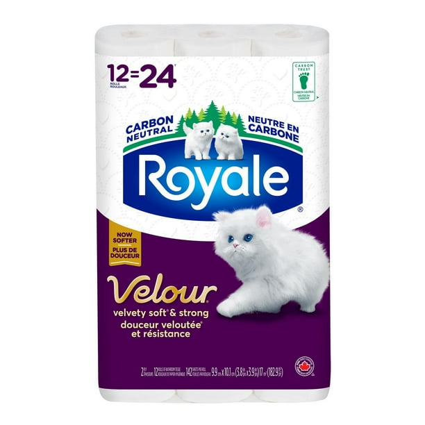 Royale Velour Plush And Thick Toilet Paper Double Rolls (24PK) - Concord  Foods, Toronto/GTA Grocery Delivery