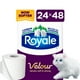 Royale Velour papier hygiénique, 24 équivalant à 48 rouleaux 2-ép., 142 feuilles /roul – image 1 sur 9