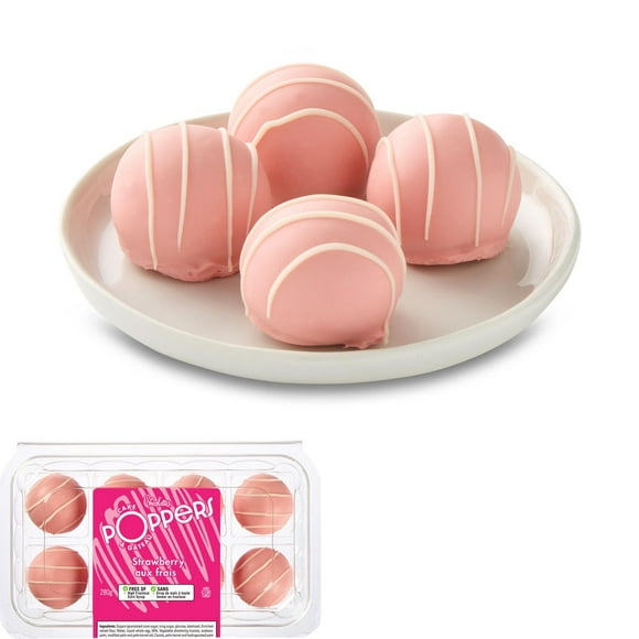 Charlotte’s Strawberry Cake Poppers, 8 pieces, 280 g total