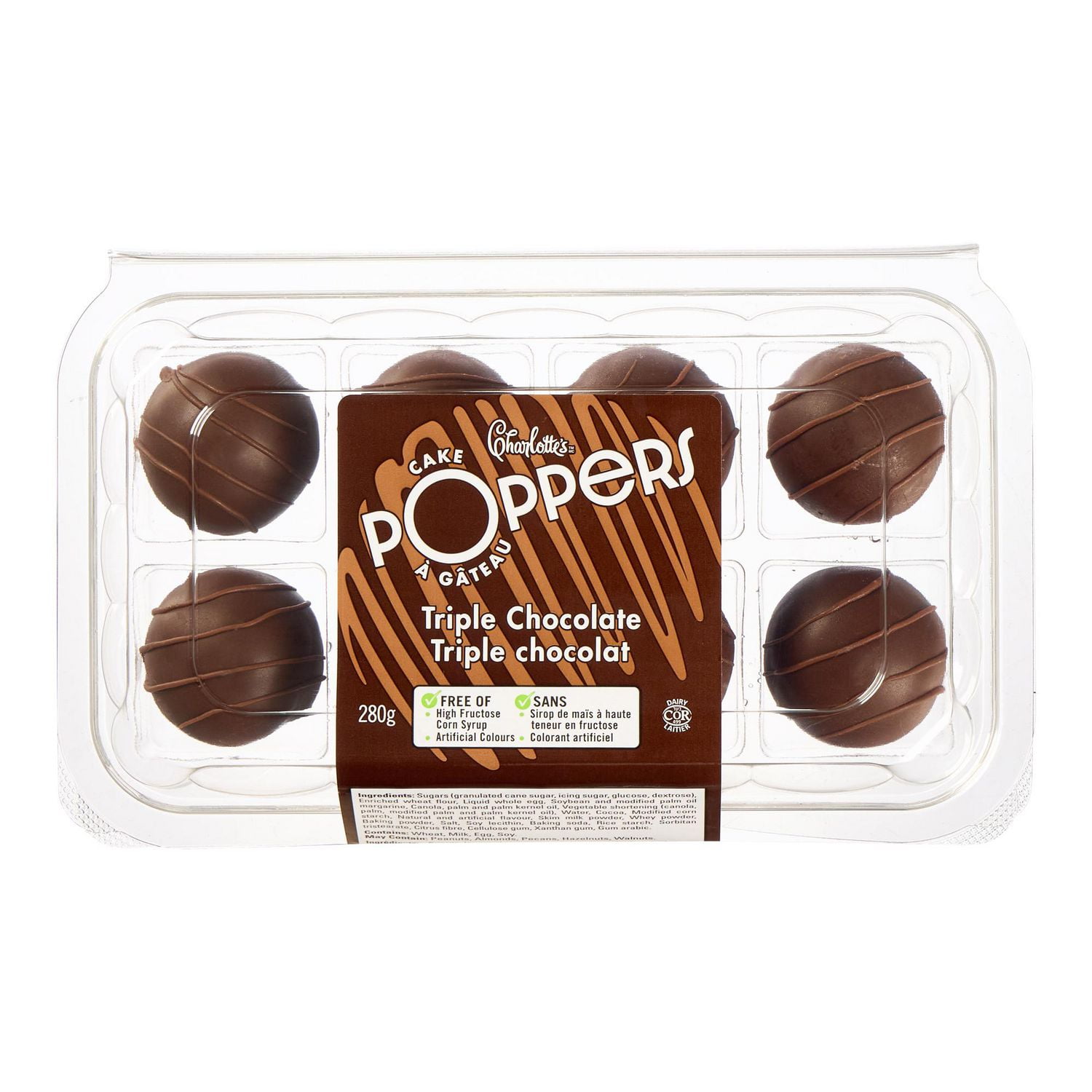 Poppers à gâteau triple chocolat Charlotte’s