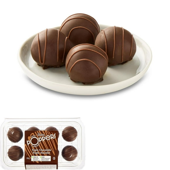 Charlotte’s Triple Chocolate Cake Poppers, 8 pieces, 280 g total