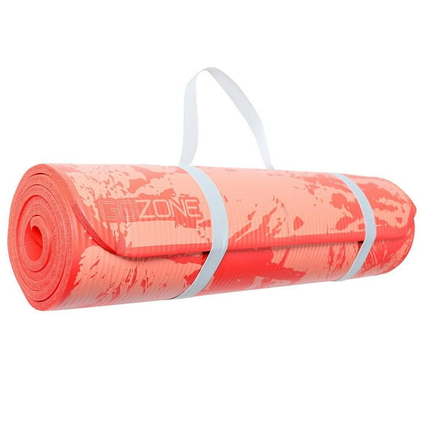 GoZone Fitness Mat with Carry Strap, With MicroFresh Technology