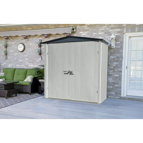 Spacemaker Patio Shed, 6x3, Flute Grey and Anthracite