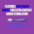 thumbnail image 3 of Trojan Vibrations Divine Contoured Massager, Stimulate Inside & Out, 3 Variable Speeds, Batteries Included, Internal and External Stimulation, 1 Count, 3 of 7