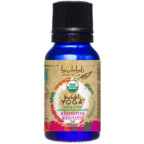 Mélange d'huiles essentielles de yoga Buhbli Organics Certifié biologique