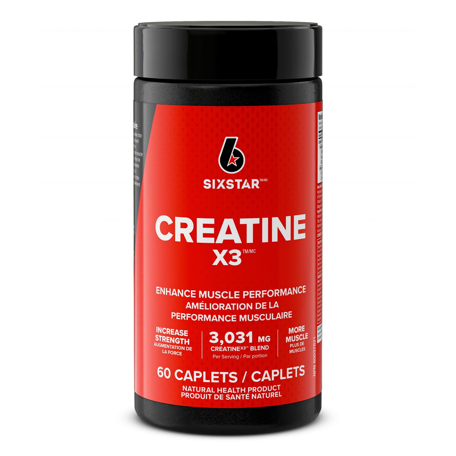 Six Star Elite Series Creatine X3 Capsules, 60ct, 60 Caplets - Walmart.ca