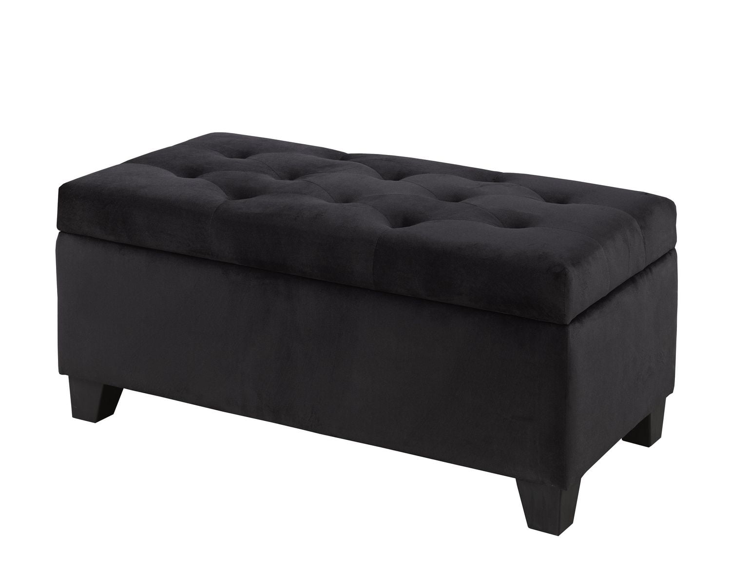 Tufted Storage Ottoman, Black Walmart Canada