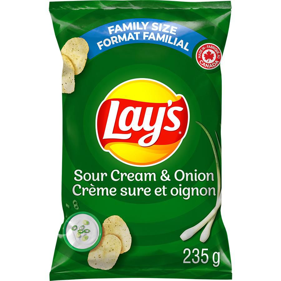 Lay's Sour Cream &amp; Onion Potato Chips | Walmart Canada