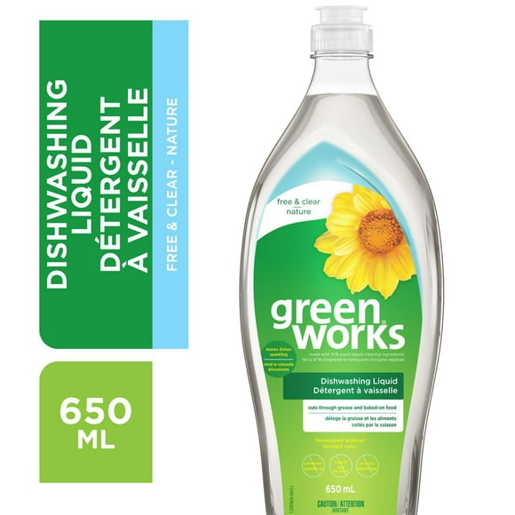 Green Works Dishwashing Liquid,, Free & Clear