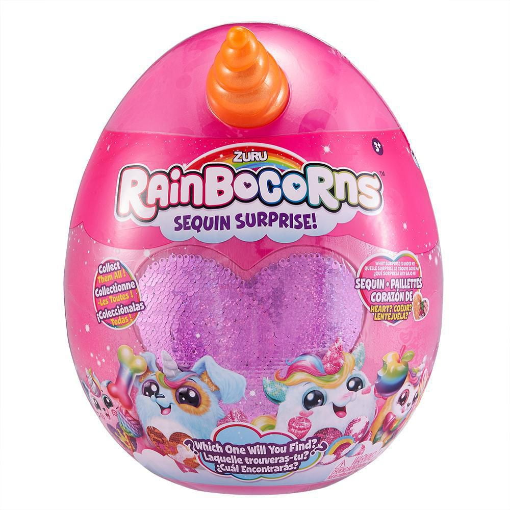 Rainbocorns Sequin Surprise Plush in Giant Mystery Egg by ZURU ...