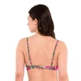 thumbnail image 3 of Captiva Women's Floral Underwire Front Tie Bikini Top, 3 of 8