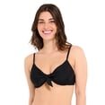 thumbnail image 1 of Captiva Women's Floral Underwire Front Tie Bikini Top, 1 of 8
